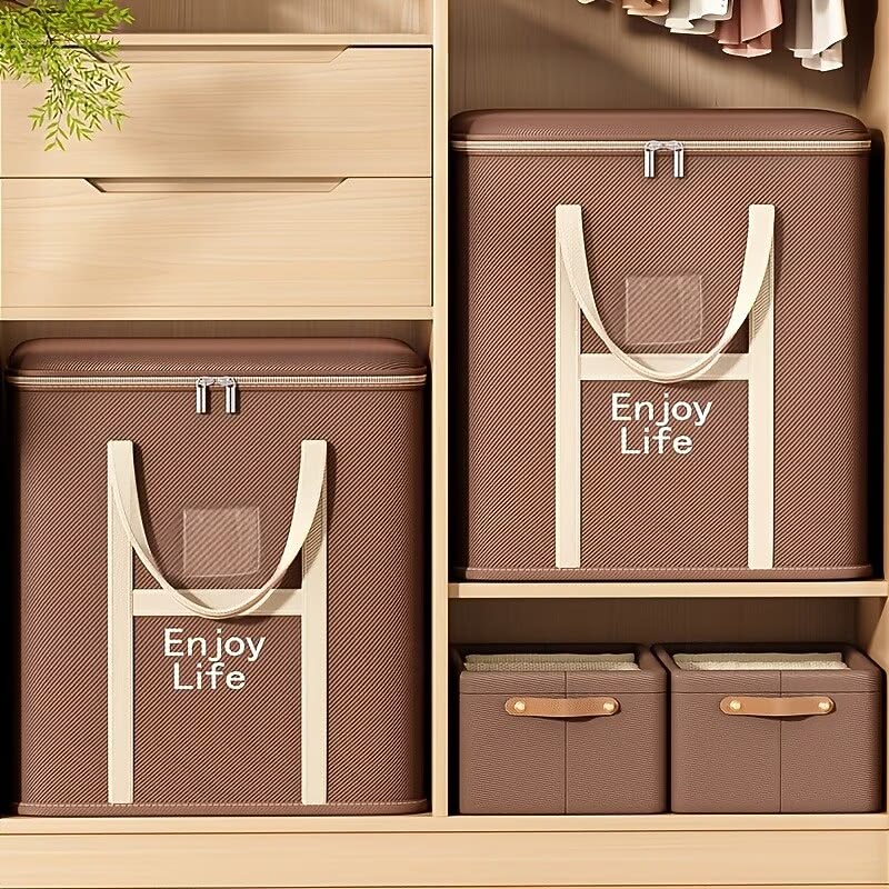 Extra Large Foldable Zipper Storage Bag – Wardrobe Organiser & Moving Box YN01605
