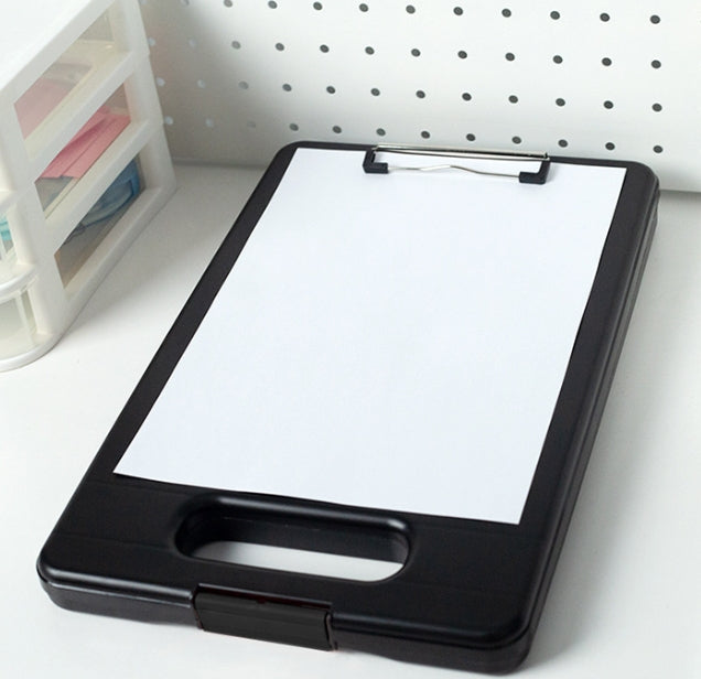 Plastic Storage Clipboard with Low Profile Clip Heavy Duty Clipboards white