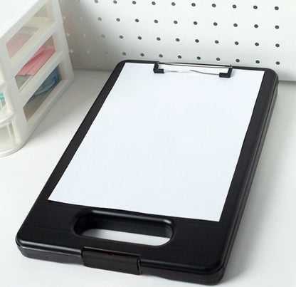 Plastic Storage Clipboard with Low Profile Clip Heavy Duty Clipboards white