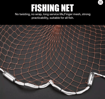American Style Cast Net for Beginners Frisbee Style 6FT Radius 10 Pack Box With Smooth Openings