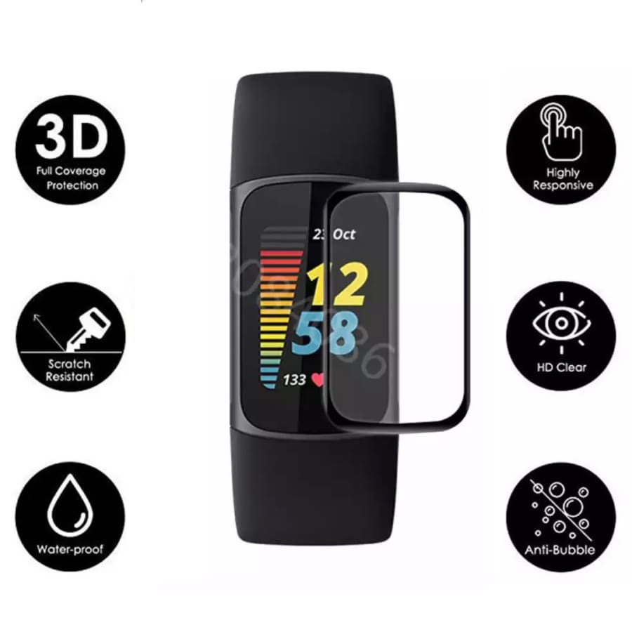 Screen Protectors for Fitbit Charge 3 / 4 (Pack of 4)