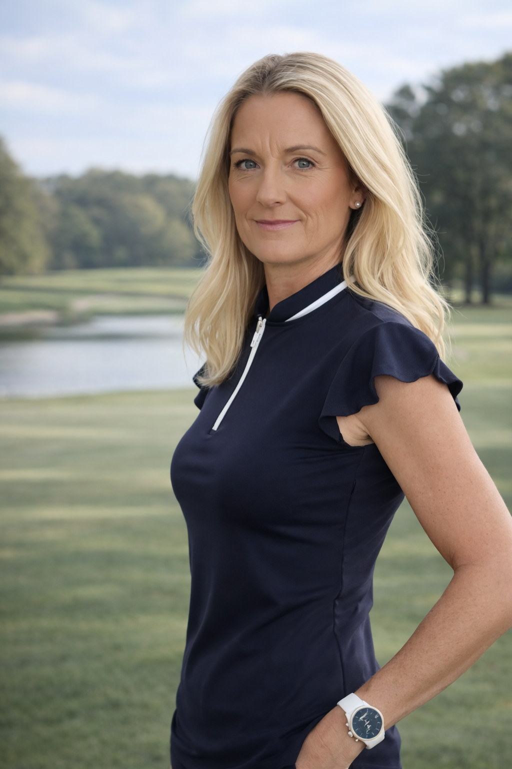 Women's Flutter Sleeve Polo