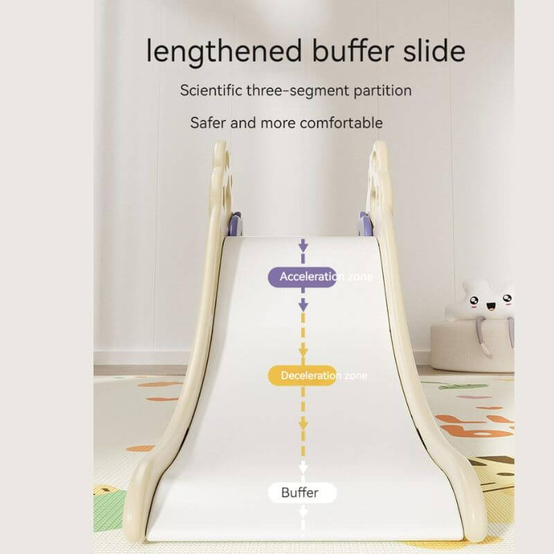 Foldable Cloud Baby Slide -Grey | Purple