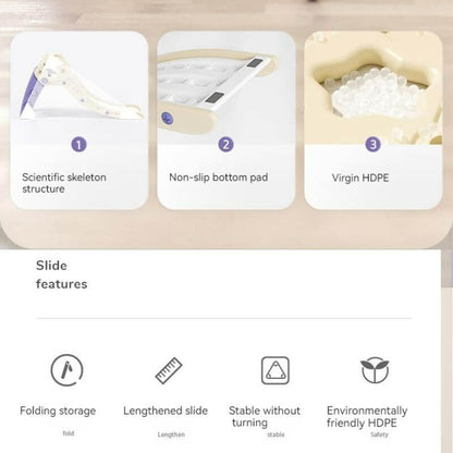 Foldable Cloud Baby Slide -Grey | Purple