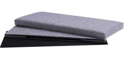 Folding Storage Ottoman Bench, Large Coffee Table Footstool Grey
