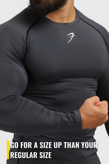 Compression Fullsleeves T-shirt Grey