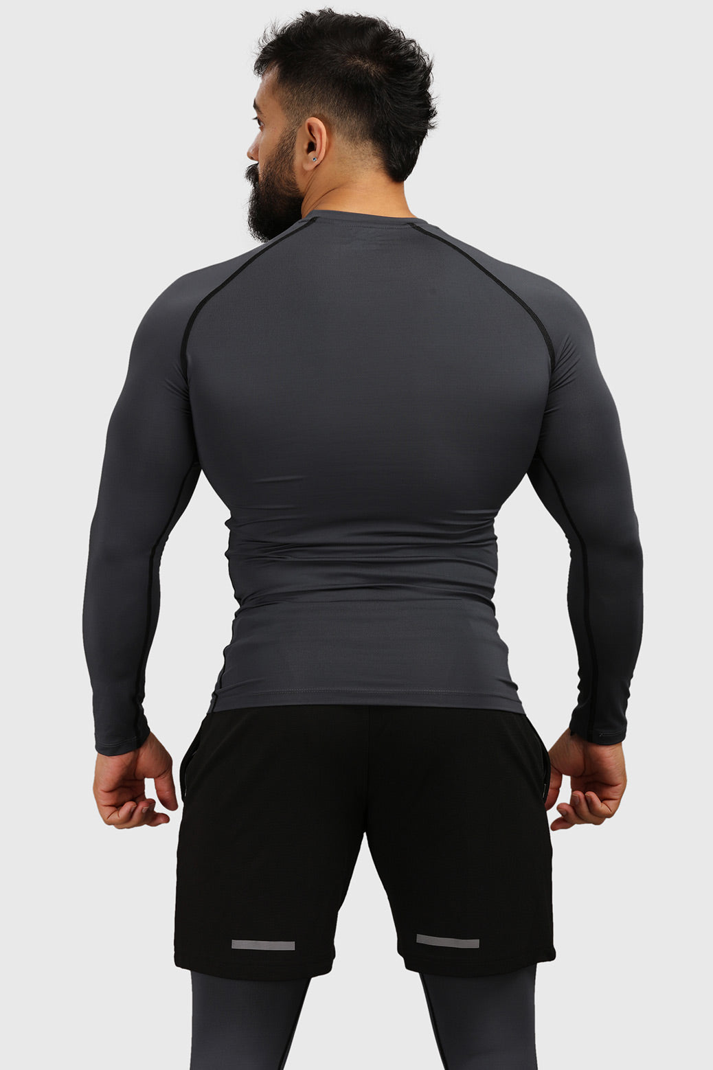 Compression Fullsleeves T-shirt Grey