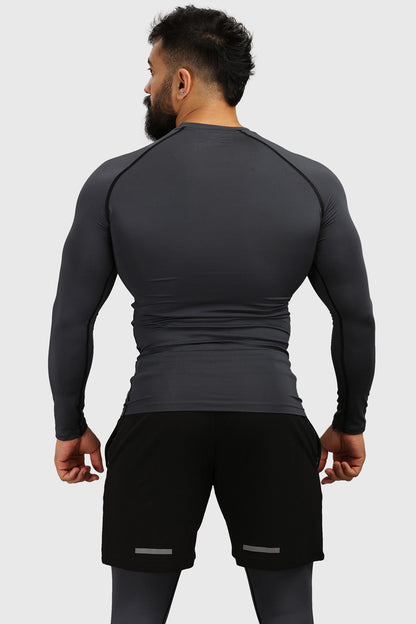 Compression Fullsleeves T-shirt Grey