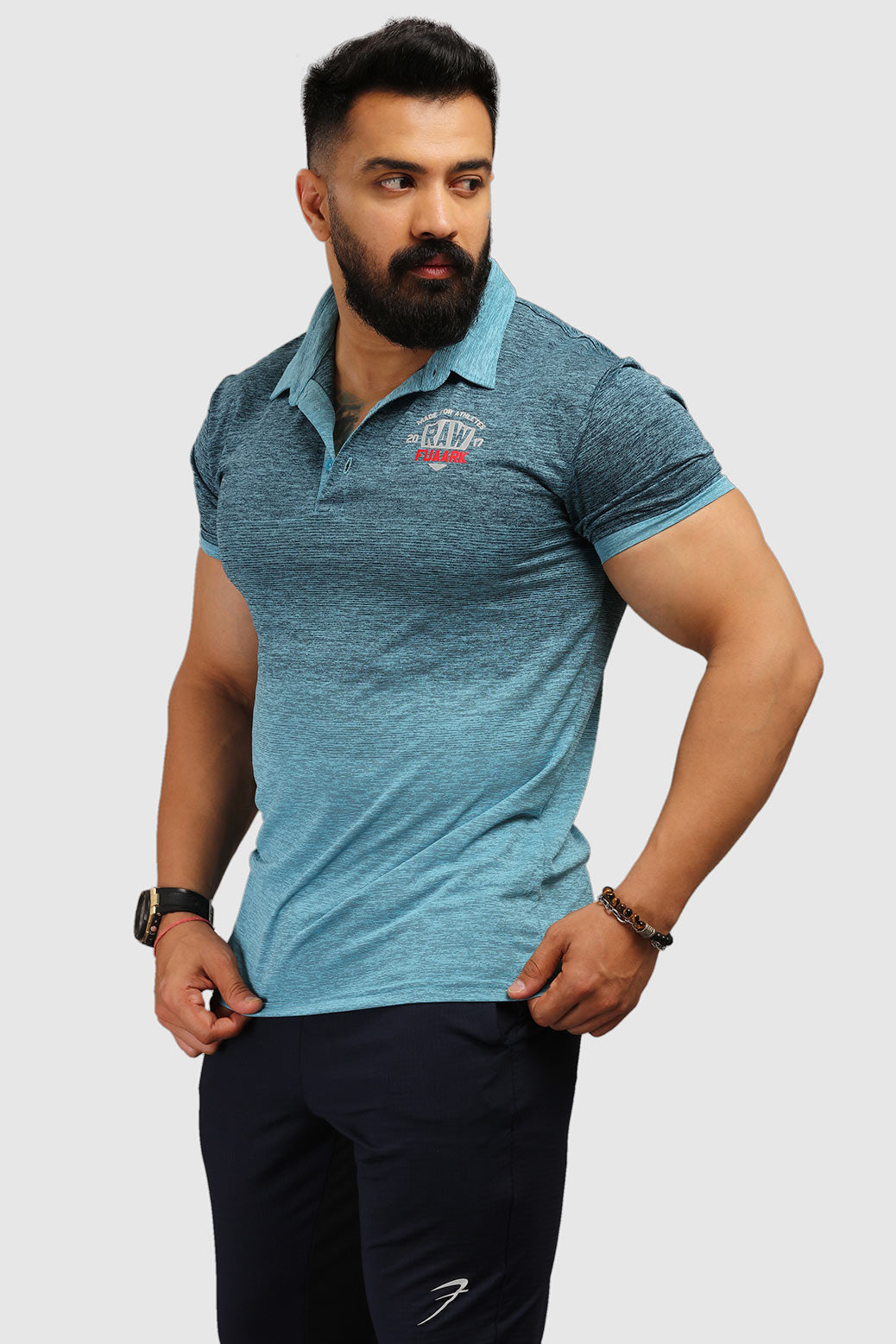 Raw Polo Slim Fit T-shirt Blue