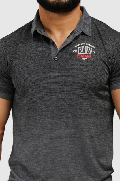 Raw Polo Slim Fit T-shirt Grey