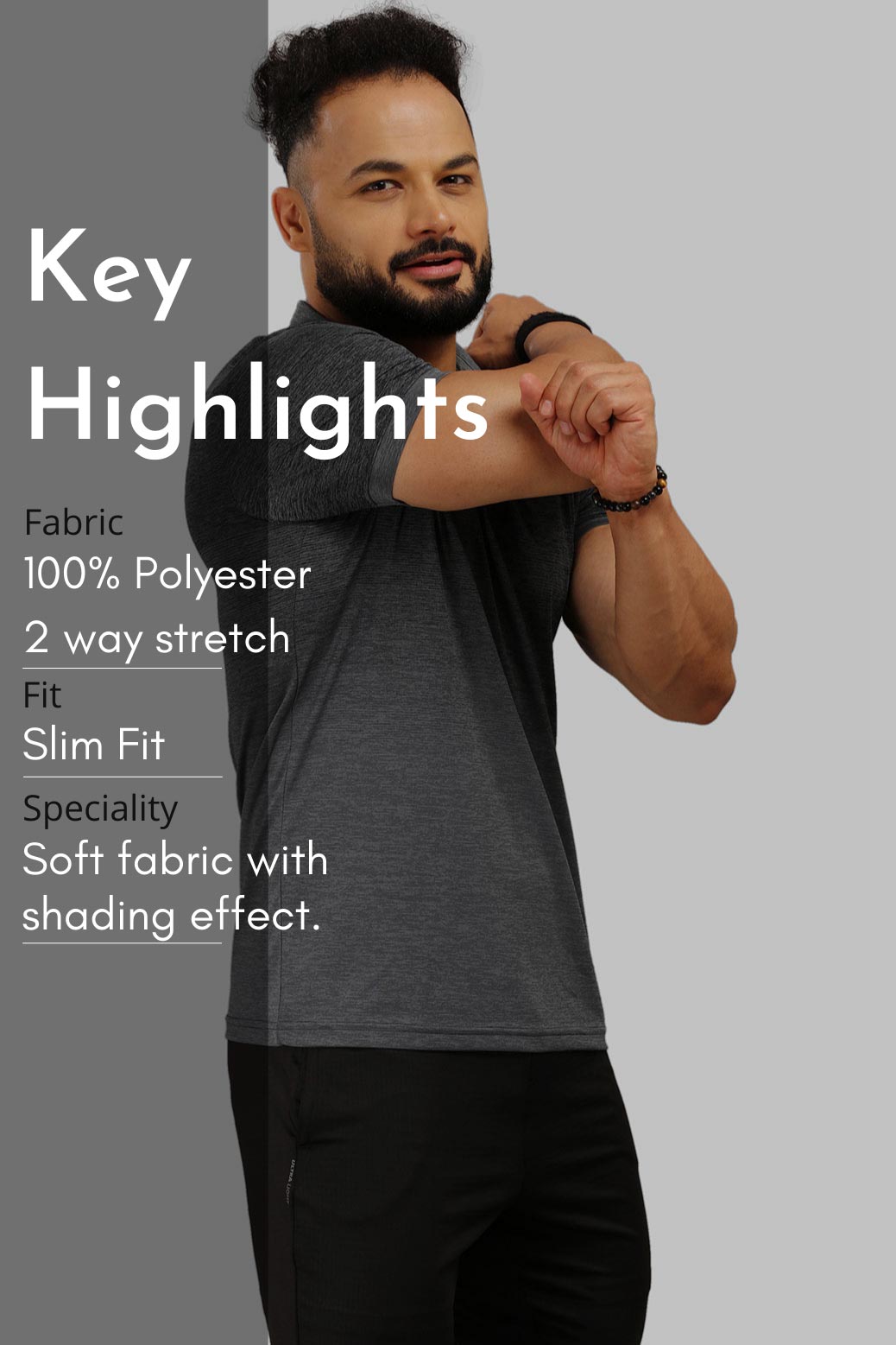 Raw Polo Slim Fit T-shirt Grey