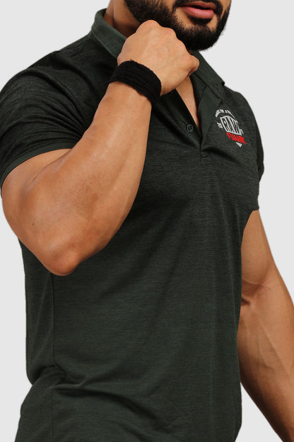 Raw Polo Slim Fit T-shirt Olive