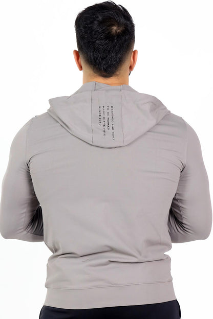 Signature Nylon Jackets Light Grey