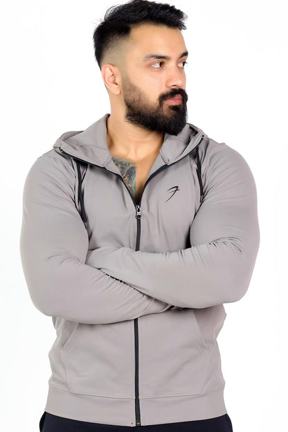 Signature Nylon Jackets Light Grey