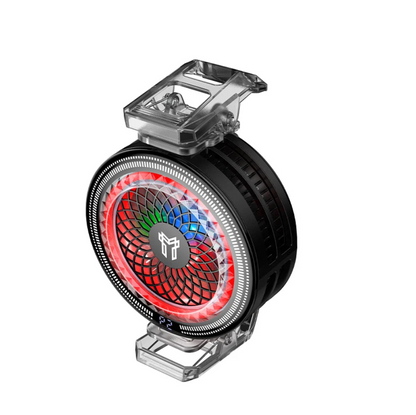 Magnetic Phone Cooler with 7300 RPM Fan, RGB Light & Universal Clip (GA6)