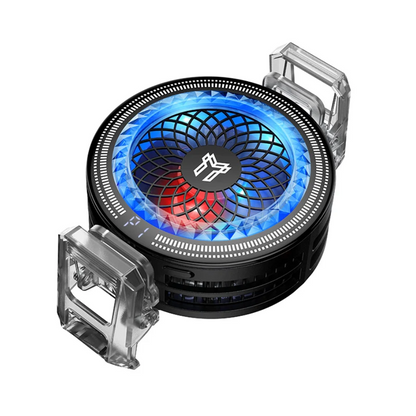Magnetic Phone Cooler with 7300 RPM Fan, RGB Light & Universal Clip (GA6)