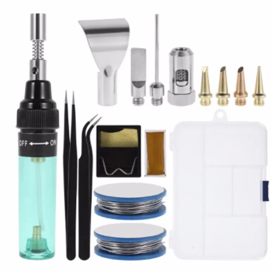 Gas Powered Soldering Iron Kit – 16 Piece