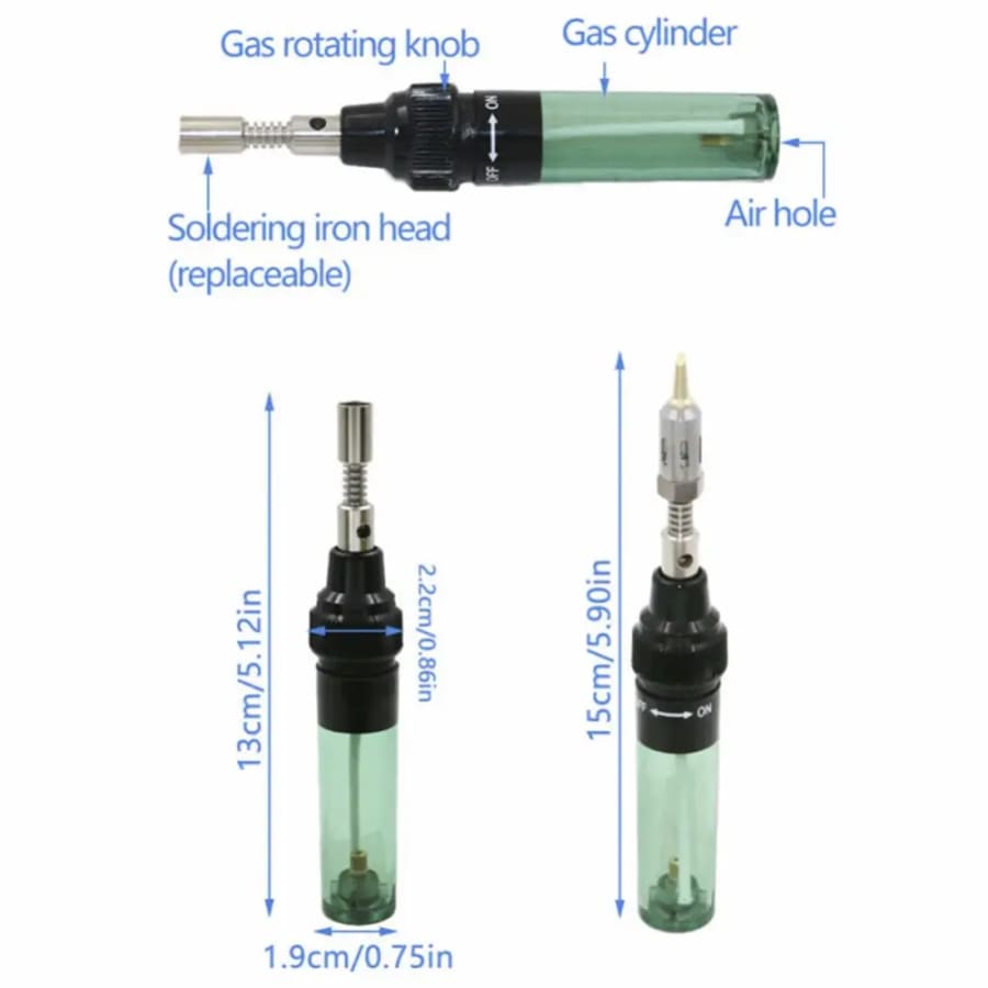 Gas Powered Soldering Iron Kit – 16 Piece