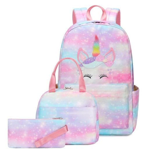 Girls School Bags & Pink Unicorn Backpack for Kids | Eyelash