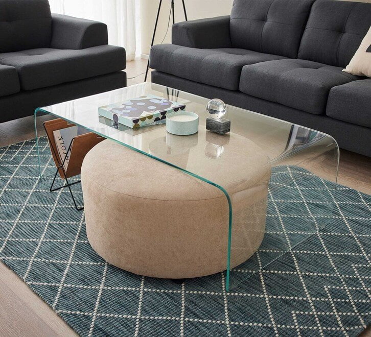 Glass Coffee Table | Ghost Coffee Table at online8 furniture store Auckland