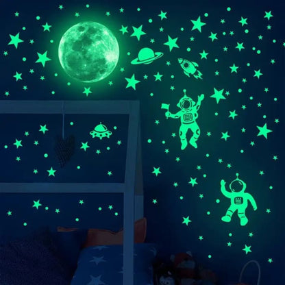 Glow in the Dark Space Themed Decals