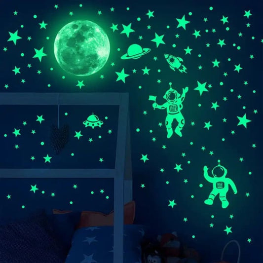 Glow in the Dark Space Themed Decals