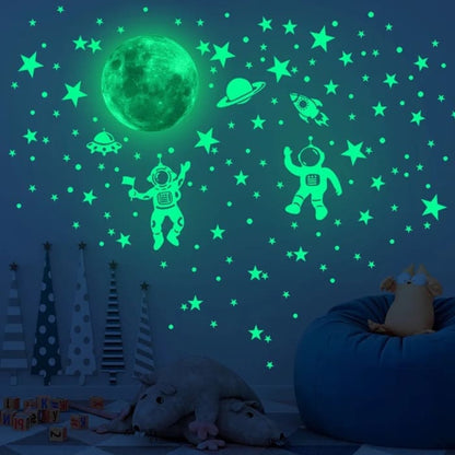 Glow in the Dark Space Themed Decals