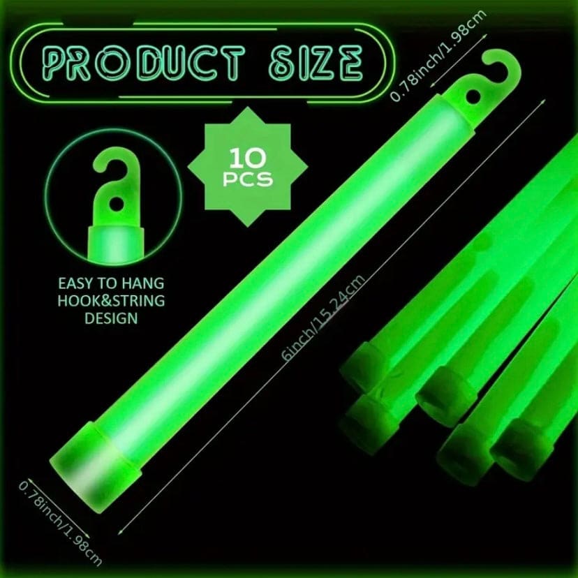 Glow Sticks - Green (Pack of 5)