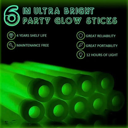 Glow Sticks - Green (Pack of 5)