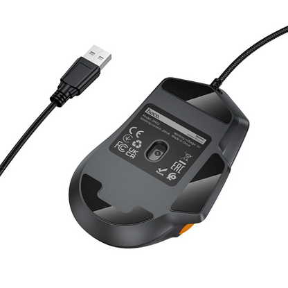 12800 DPI Wired RGB Gaming Mouse with 6 Buttons (GM52)