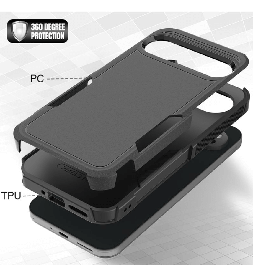 Google Pixel 10 Pro XL Dual Layer Armor Hard Case