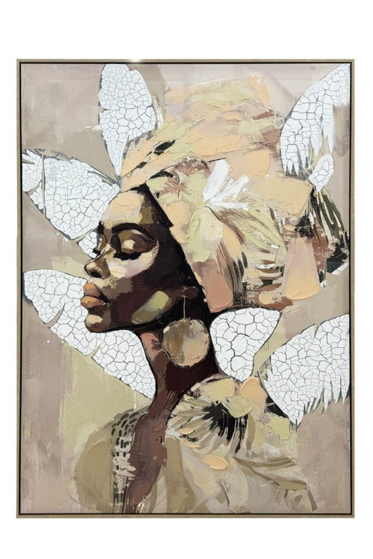 Gracious Living Hand Painted Framed Canvas Wall Art at online8 furniture store Auckland