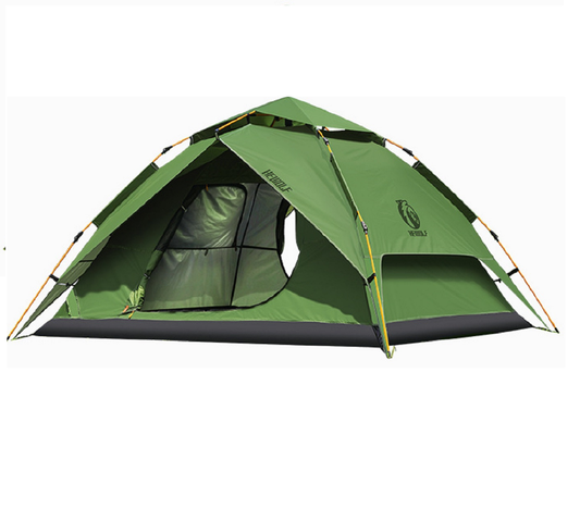 Instant Pop-Up Double-Layer Waterproof Camping Tent – Military Green DYLF74226