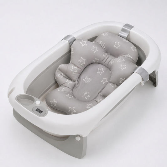 3 in 1 Foldable Baby Bath Tub & Bath Seats -Unisex Grey
