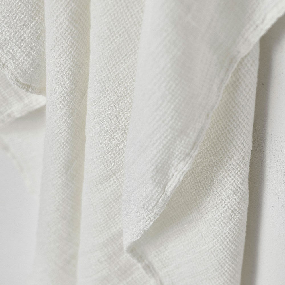 Stone Wash Linen Waffle Bath Sheet