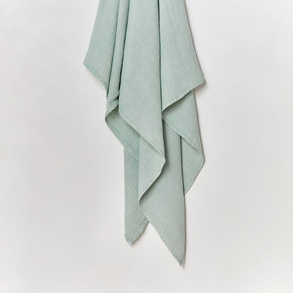 Stone Wash Linen Waffle Face Cloth