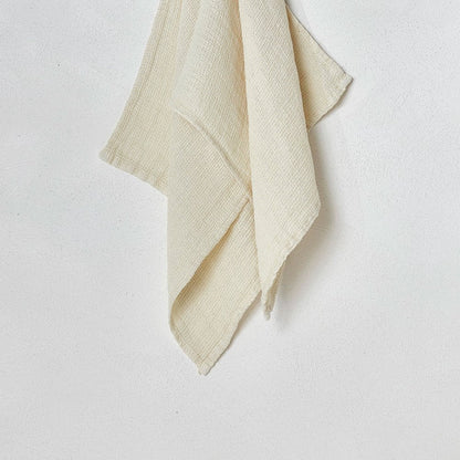 Stone Wash Linen Waffle Bath Sheet
