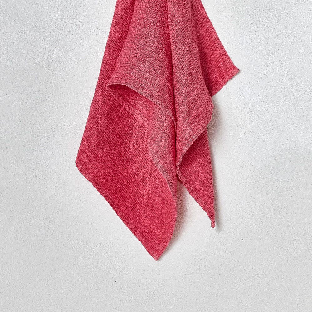 Stone Wash Linen Waffle Face Cloth