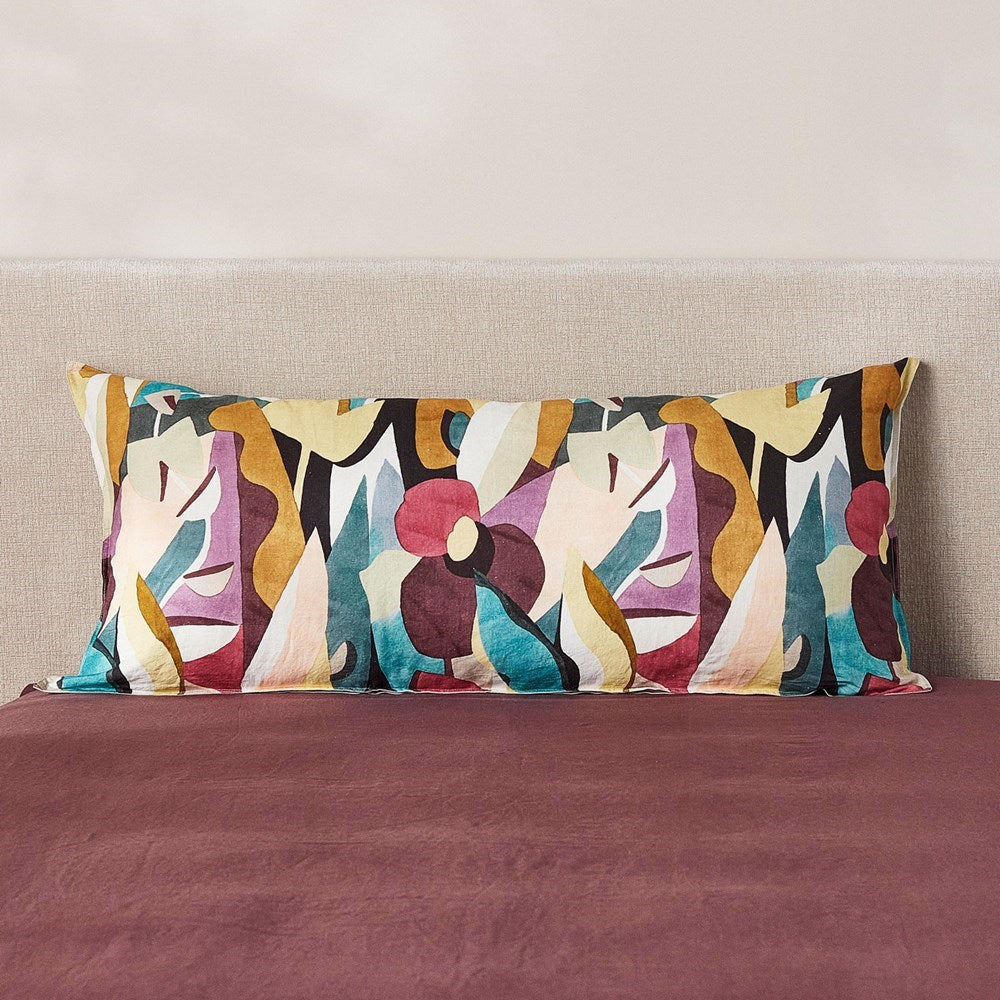 Pure Linen Bolster Pillow Cover