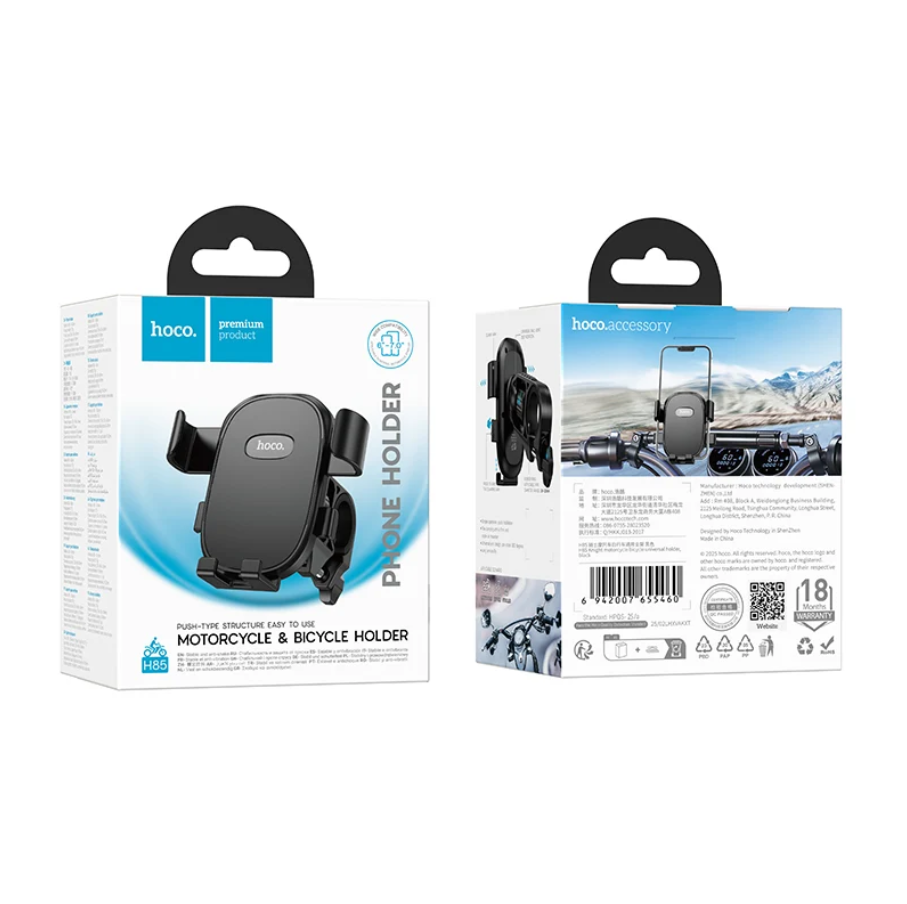 Bike and Motorbike Phone Holder – Secure Handlebar Mount (H85)