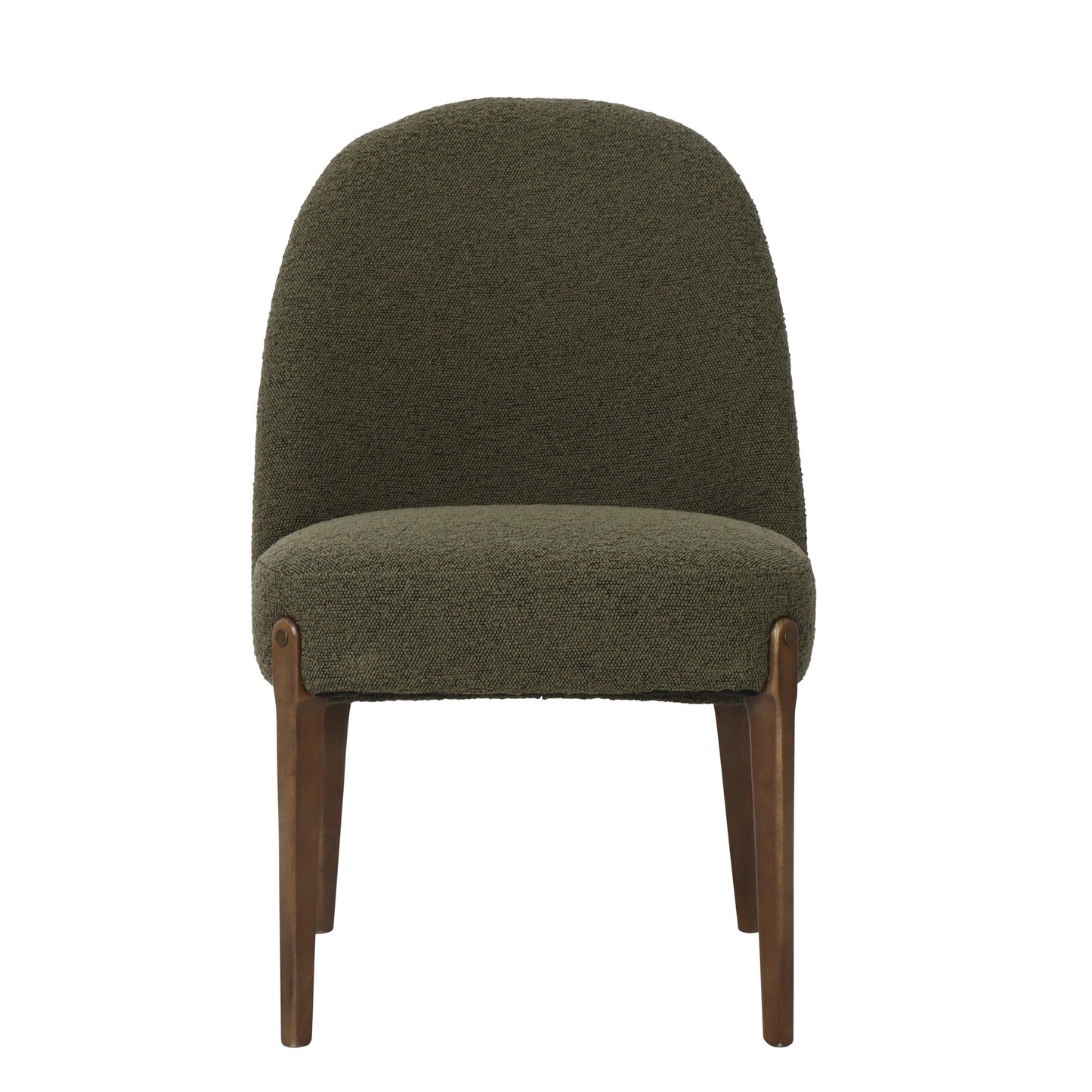 Hamberg Boucle Dining Chair - Olive at online8 furniture store Auckland
