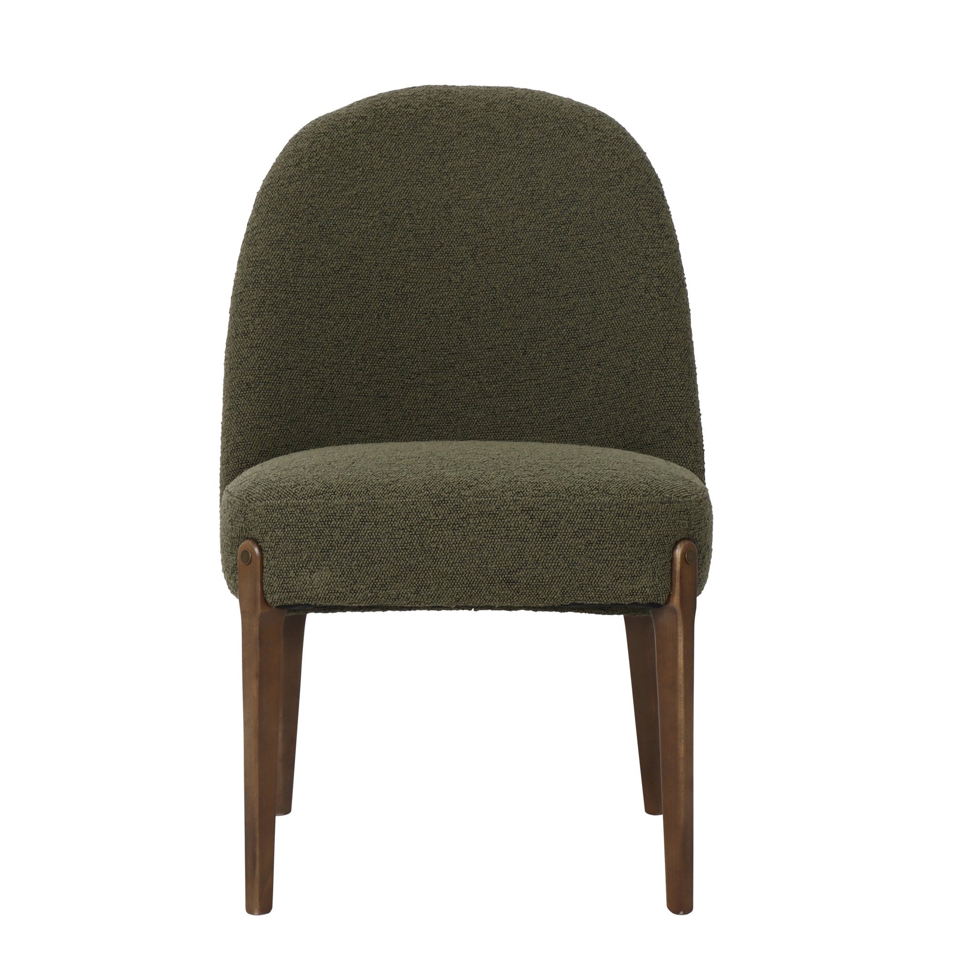 Hamberg Boucle Dining Chair - Olive at online8 furniture store Auckland