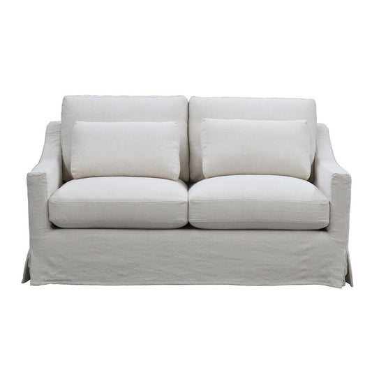 Hampton 2.5 Seater Slip Cover Sofa - Salt & Pepper at online8 furniture store Auckland