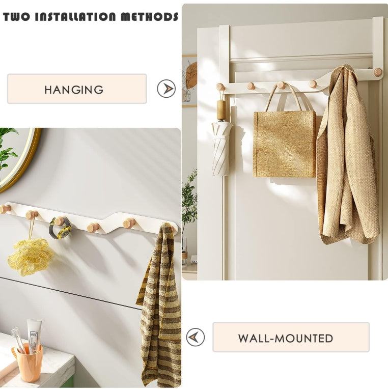 Over The Door Hooks Door Hanger Iron Sturdy Heavy Duty Door Organizer W