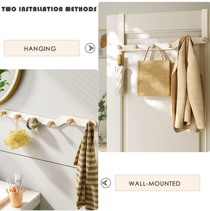 Over The Door Hooks Door Hanger Iron Sturdy Heavy Duty Door Organizer W