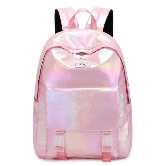 Pink & Blue Girls School Bags & Backpacks - Holographic
