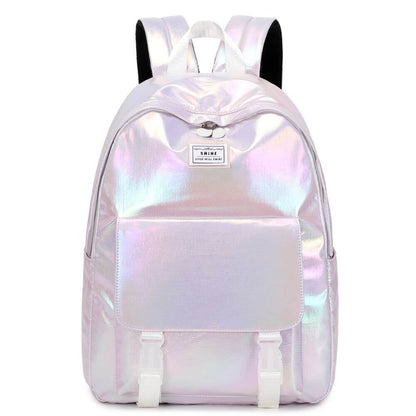 Pink & Blue Girls School Bags & Backpacks - Holographic