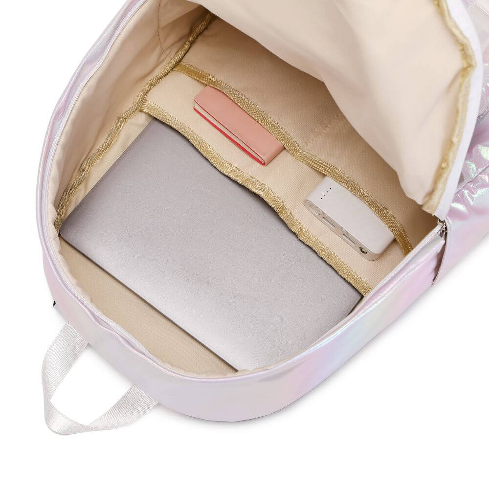 Pink & Blue Girls School Bags & Backpacks - Holographic