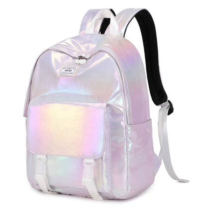 Pink & Blue Girls School Bags & Backpacks - Holographic