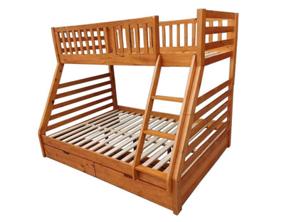 Harper Bunk Bed Natural at online8 furniture store Auckland